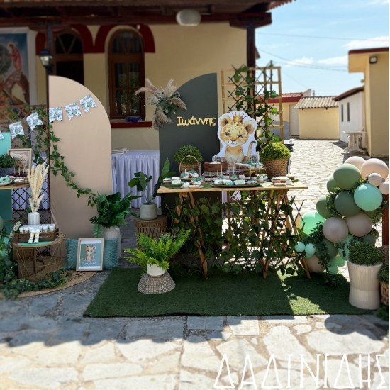 Στολισμός βάπτισης "Λιονταράκι" ΣΤΟΛ243