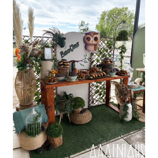 Στολισμός βάπτισης "Κουκουβάγια" ΣΤΟΛ242