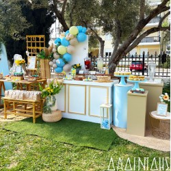 Στολισμός βάπτισης "Αρκουδάκι Winnie με μπαλόνια" ΣΤΟΛ250