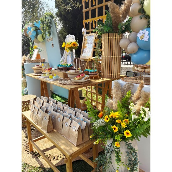 Στολισμός βάπτισης "Αρκουδάκι Winnie με μπαλόνια" ΣΤΟΛ250