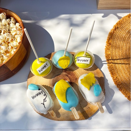 Στολισμός βάπτισης "Αρκουδάκι Winnie με μπαλόνια" ΣΤΟΛ250