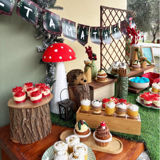 Στολισμός βάπτισης "Ζωάκια του δάσους" ΣΤΟΛ248