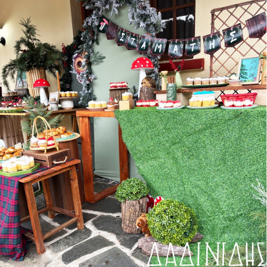 Στολισμός βάπτισης "Ζωάκια του δάσους" ΣΤΟΛ248