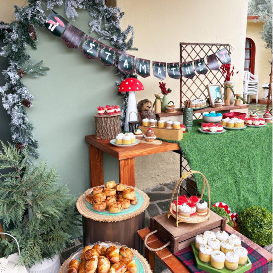 Στολισμός βάπτισης "Ζωάκια του δάσους" ΣΤΟΛ248