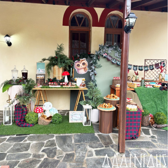 Στολισμός βάπτισης "Ζωάκια του δάσους" ΣΤΟΛ248