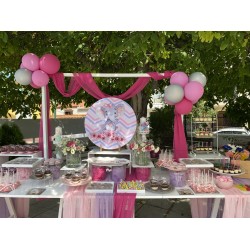 Στολισμός βάπτισης ελεφαντάκι ροζ ΣΤΟΛ205