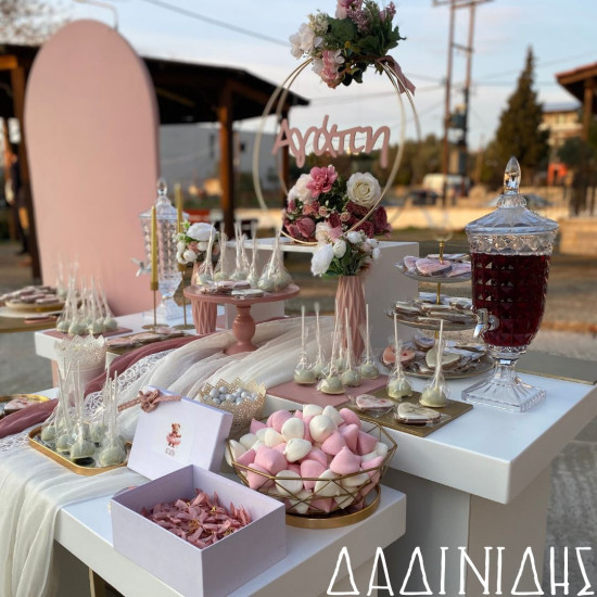 Στολισμός βάπτισης "Λουλούδια με όνομα" ΣΤΟΛ209