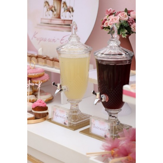 Στολισμός βάπτισης "Καρουζέλ ροζ" ΣΤΟΛ226