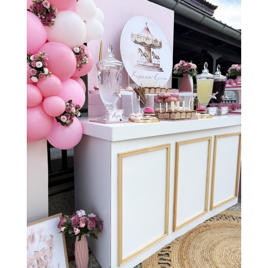 Στολισμός βάπτισης "Καρουζέλ ροζ" ΣΤΟΛ226