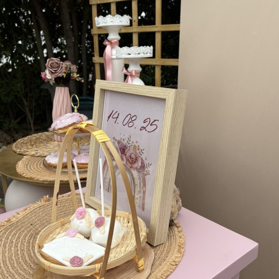 Στολισμός βάπτισης "Ουράνιο τόξο boho" ΣΤΟΛ230