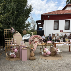 Στολισμός βάπτισης "Ουράνιο τόξο boho" ΣΤΟΛ230