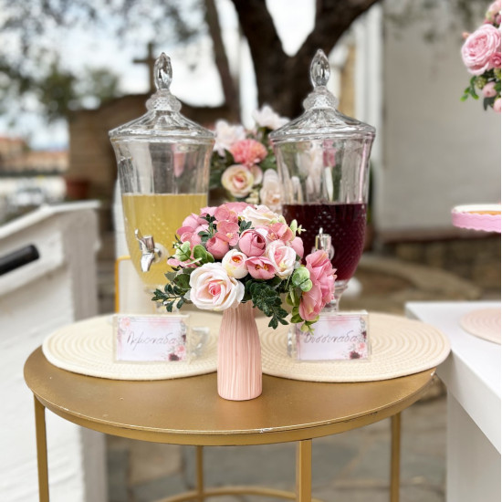 Στολισμός βάπτισης διπλός "Λουλούδια" ΣΤΟΛ228