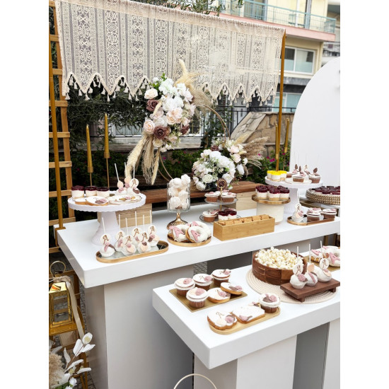 Στολισμός γαμοβάπτισης Boho ΣΤΟΛ247