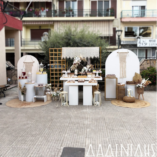 Στολισμός γαμοβάπτισης Boho ΣΤΟΛ247