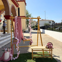 Στολισμός βάπτισης "Λουλούδια-κούνια" ΣΤΟΛ234