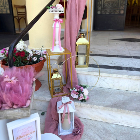 Στολισμός βάπτισης "Λουλούδια-κούνια" ΣΤΟΛ234