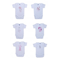 Κορμάκι ολόσωμο κοντομάνικο Pretty baby ΦΟΡ111