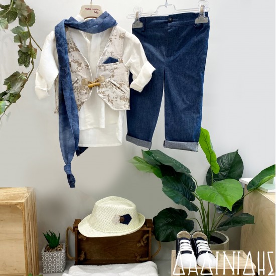 Πακέτο βάπτισης "macrame boho" Μάκης Τσέλιος ΠΑ121