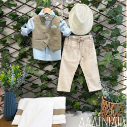 Πακέτο βάπτισης "Ζωάκια της ζούγκλας τζιπ" Guy Laroche ΠΑ248