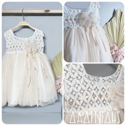 Βαπτιστικό φόρεμα χειροποίητο Κ1765