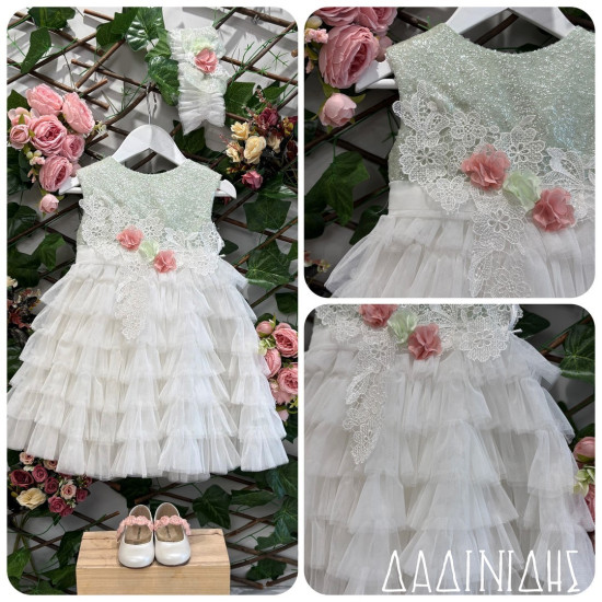 Βαπτιστικό φόρεμα Guy Laroche Κ1832  (Σε πακέτο βάπτισης 120€)