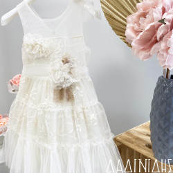 Πακέτο βάπτισης "Λεβάντα ψάθινο καλάθι" Μάκης Τσέλιος ΠΚ211