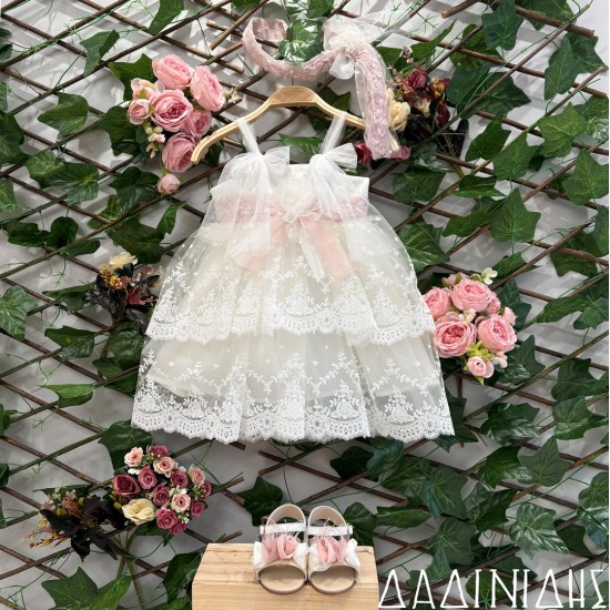 Βαπτιστικό φόρεμα χειροποίητο Κ1879