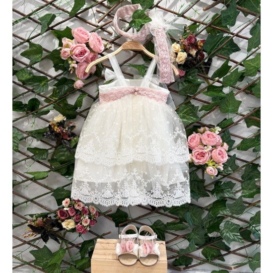 Βαπτιστικό φόρεμα χειροποίητο Κ1879