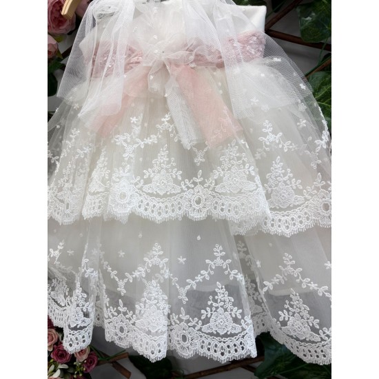 Βαπτιστικό φόρεμα χειροποίητο Κ1879