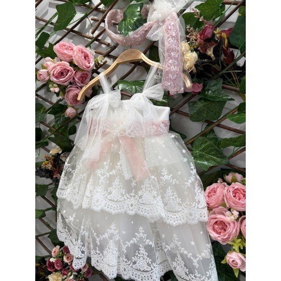 Βαπτιστικό φόρεμα χειροποίητο Κ1879