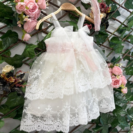 Βαπτιστικό φόρεμα χειροποίητο Κ1879