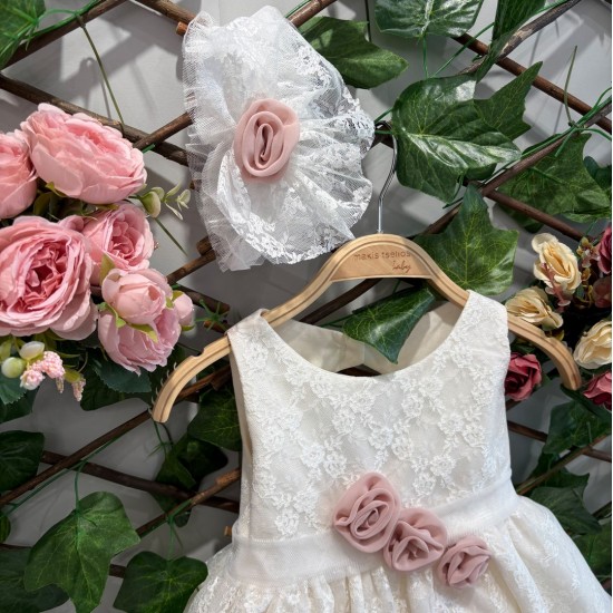 Βαπτιστικό φόρεμα Μάκης Τσέλιος Κ1883 (Σε πακέτο βάπτισης 120€)