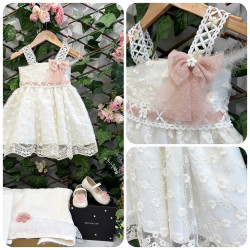 Βαπτιστικό φόρεμα χειροποίητο Κ1844