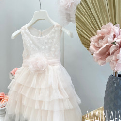 Πακέτο βάπτισης "Ηλίανθος λιλά-ροζ" Μάκης Τσέλιος ΠΚ221