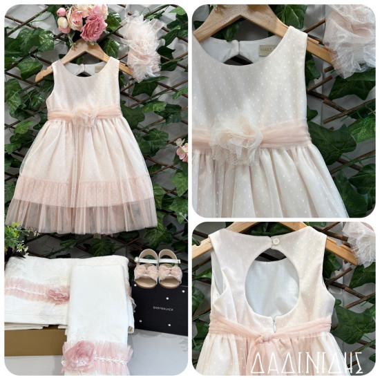 Βαπτιστικό φόρεμα Μάκης Τσέλιος Κ1670  (Σε πακέτο βάπτισης 115€)