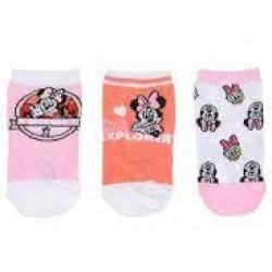 Σετ κάλτσες 3ων τεμαχίων Minnie Mouse ΠΑΠ516 Σετ κάλτσες 3ων τεμαχίων Minnie Mouse ΠΑΠ516