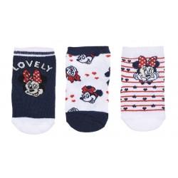 Σετ κάλτσες 3ων τεμαχίων Minnie Mouse ΠΑΠ592 Σετ κάλτσες 3ων τεμαχίων Minnie Mouse ΠΑΠ592