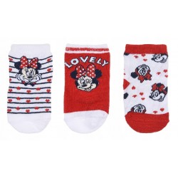 Σετ κάλτσες 3ων τεμαχίων Minnie Mouse ΠΑΠ592 Σετ κάλτσες 3ων τεμαχίων Minnie Mouse ΠΑΠ592