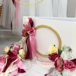 Ευχολόγιο με κύκλο και λουλούδια ΕΥΧ165