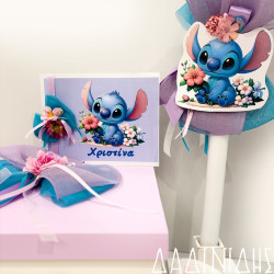 Χειροποίητο ευχολόγιο με θέμα Stitch ΕΥΧ183