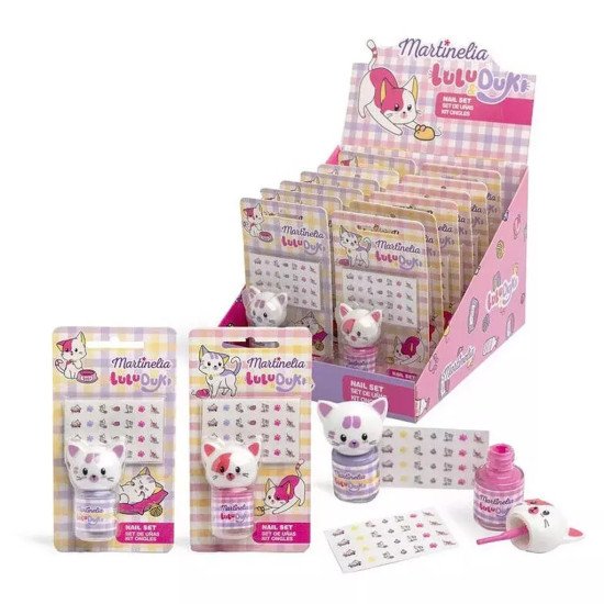 Martinelia Lulu & Duki Βερνίκι Νυχιών 3,5ml & Αυτοκόλλητα MARTINELIA 85469