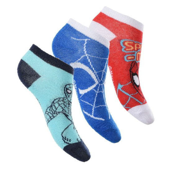 Σετ κάλτσες κοντές 3ων τεμαχίων Spiderman ΠΑΠ701