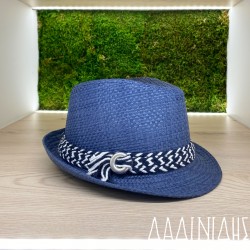 Καπέλο καβουράκι ψάθινο μπλε ΚΑΠ173