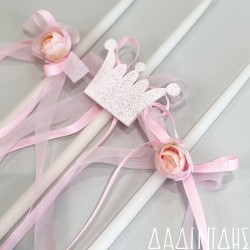 Κεράκια με ξύλινη κορώνα ΚΕΡ132