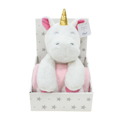 Λούτρινο ζωάκι με κουβέρτα αγκαλιάς φλις μονόκερος Dimcol 31421829002 Λούτρινο ζωάκι με κουβέρτα αγκαλιάς φλις μονόκερος Dimcol 31421829002