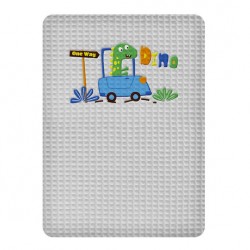 Κουβέρτα πικέ 80x110 Adam Home δεινόσαυρος AH-30129