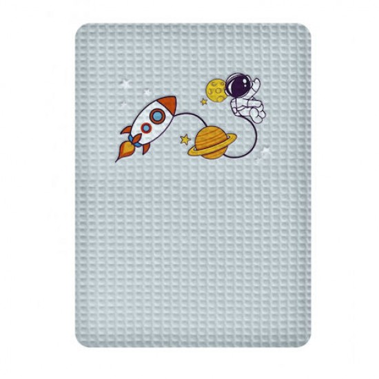 Κουβέρτα πικέ 80x110 Adam Home διάστημα AH-30203