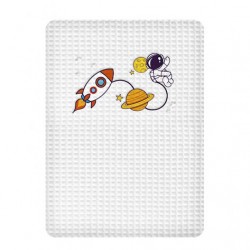 Κουβέρτα πικέ 80x110 Adam Home διάστημα AH-30203