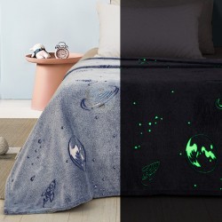 Κουβέρτα φλις παιδική που φωσφορίζει Space Adam102 Κουβέρτα φλις παιδική που φωσφορίζει Space Adam102