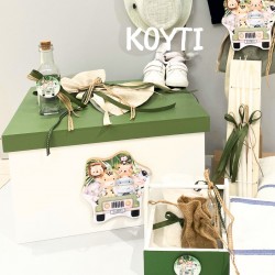 Κουτί βάπτισης "Ζωάκια της ζούγκλας σε τζιπ" ΚΤ296 Κουτί βάπτισης "Ζωάκια της ζούγκλας σε τζιπ" ΚΤ296